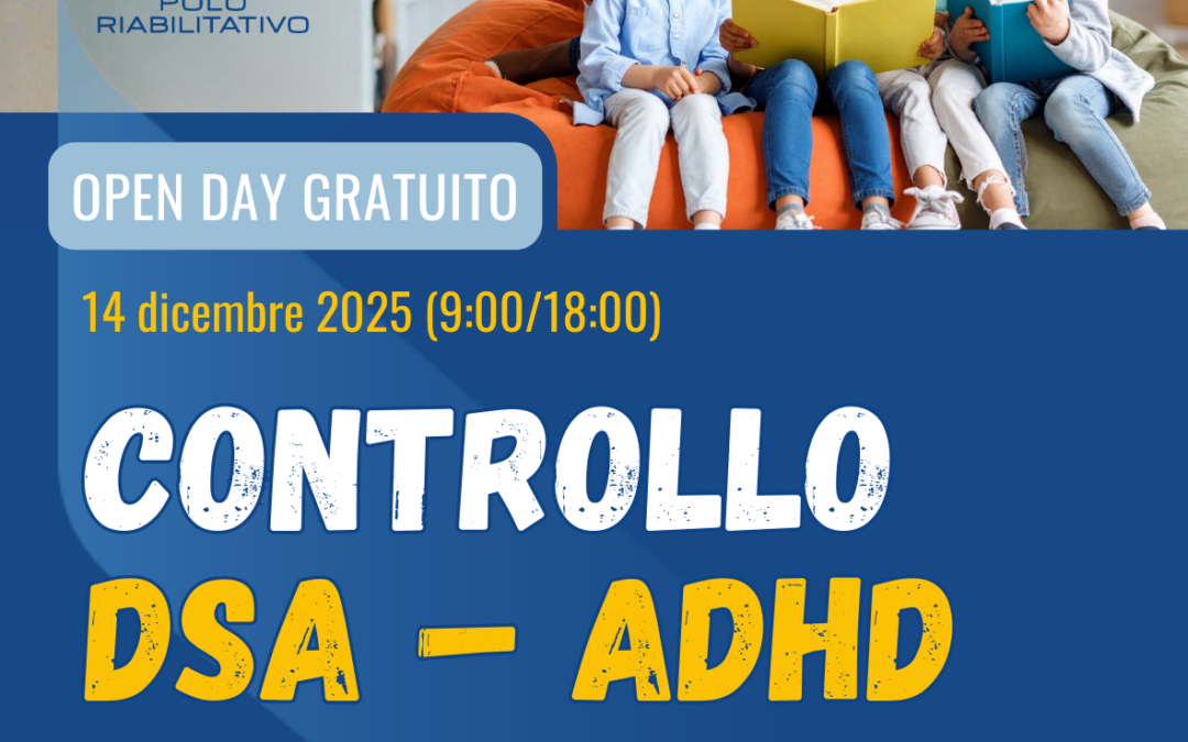 Controllo DSA e ADHD: open day gratuito il 14 dicembre